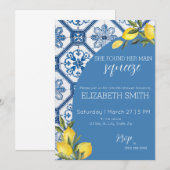 Vrijgezellenfeest Uitnodigen - Main Squeeze Italia Kaart (Voorkant / Achterkant)