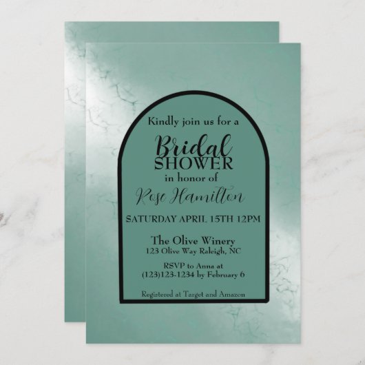 Vrijgezellenfeest uitnodigen tot waterverf feestdagenkaart (Voorkant / Achterkant)