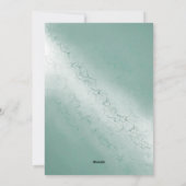 Vrijgezellenfeest uitnodigen tot waterverf feestdagenkaart (Achterkant)