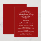  vrijgezellenfeest uitnodiging (Voorkant / Achterkant)