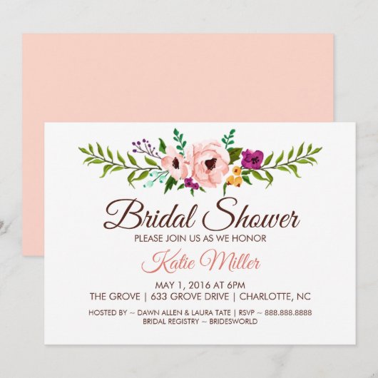 vrijgezellenfeest Uitnodiging - Bloedkroon III (Voorkant / Achterkant)