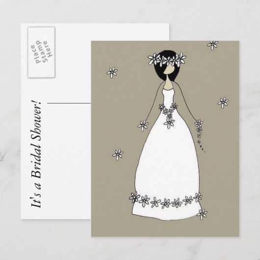 Vrijgezellenfeest Uitnodiging Briefkaart (Voorkant / Achterkant)