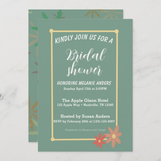 Vrijgezellenfeest-uitnodiging Feestdagenkaart (Voorkant / Achterkant)