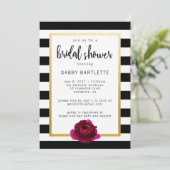 vrijgezellenfeest - Uitnodiging in zwart-wit en in (Staand voorkant)