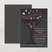 Vrijgezellenfeest uitnodiging. kaart (Voorkant / Achterkant)