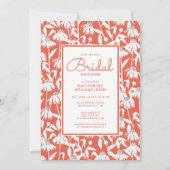 VRIJGEZELLENFEEST | Uitnodiging Oranje Daisy Garde (Voorkant)