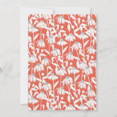 VRIJGEZELLENFEEST | Uitnodiging Oranje Daisy Garde (Achterkant)