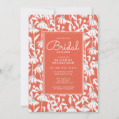 VRIJGEZELLENFEEST | Uitnodiging Oranje Daisy Garde (Voorkant)