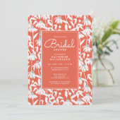 VRIJGEZELLENFEEST | Uitnodiging Oranje Daisy Garde (Staand voorkant)