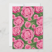 VRIJGEZELLENFEEST | Uitnodiging tot donkerroze pon (Achterkant)