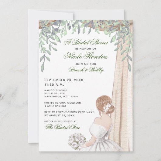 Vrijgezellenfeest - Uitnodiging voor een scherpe d (Voorkant)