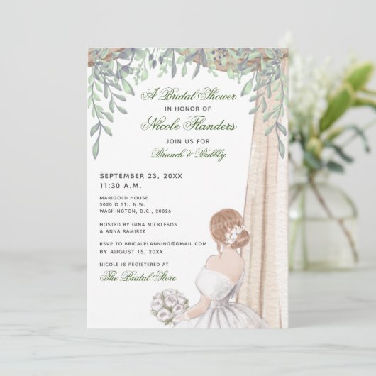 Vrijgezellenfeest - Uitnodiging voor een scherpe d (Staand voorkant)