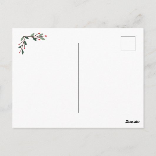 VRIJGEZELLENFEEST | Uitnodiging voor kerstfeestdag (Achterkant)