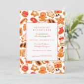 VRIJGEZELLENFEEST | uitnodiging voor koekjeskoekje (Staand voorkant)