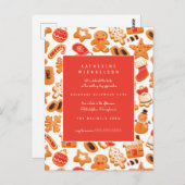 VRIJGEZELLENFEEST | uitnodiging voor koekjeskoekje (Voorkant / Achterkant)