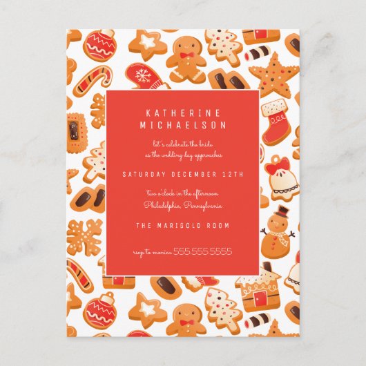 VRIJGEZELLENFEEST | uitnodiging voor koekjeskoekje (Voorkant)