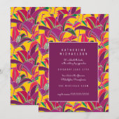 VRIJGEZELLENFEEST | Uitnodiging voor Paarse tijger (Voorkant / Achterkant)