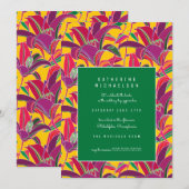 VRIJGEZELLENFEEST | Uitnodiging voor Paarse tijger (Voorkant / Achterkant)