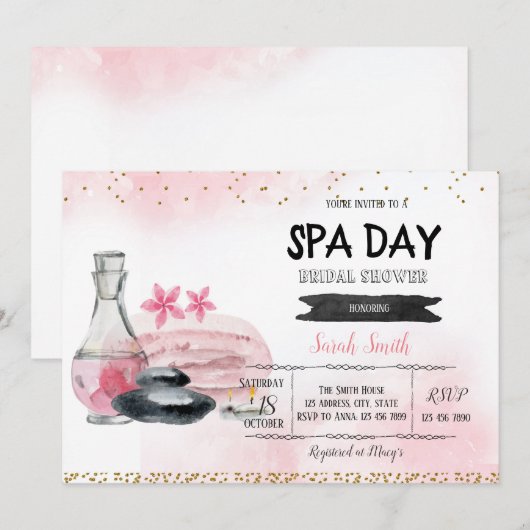 Vrijgezellenfeest-uitnodigingen voor speciale  kaart (Voorkant / Achterkant)