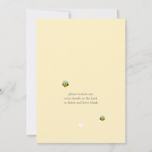 VRIJGEZELLENFEEST UITNODIGT :: tuin thema 1 Kaart (Achterkant)