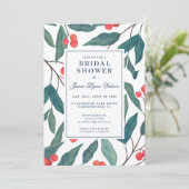 Vrijgezellenfeest | Vakantie Holly & Berries Kaart (Staand voorkant)