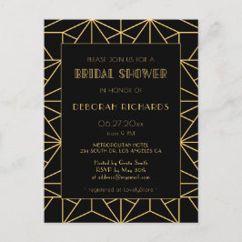  Vrijgezellenfeest van 1920 kunstdeco geometrisch Briefkaart