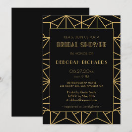  Vrijgezellenfeest van 1920 kunstdeco geometrisch Kaart