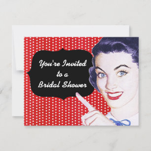 vrijgezellenfeest van 1950, gericht op vrouwen kaart