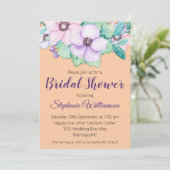 Vrijgezellenfeest van abrikozenbloemen kaart (Staand voorkant)