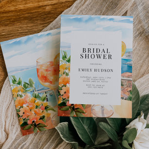 Vrijgezellenfeest van Amalfi Coast Aperol Spritz Kaart