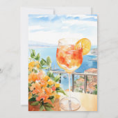 Vrijgezellenfeest van Amalfi Coast Aperol Spritz Kaart (Achterkant)