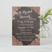 Vrijgezellenfeest van baksteen en leisteen kaart (Staand voorkant)