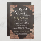 Vrijgezellenfeest van baksteen en leisteen kaart (Voorkant / Achterkant)