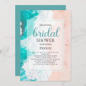 Vrijgezellenfeest van Beach Ocean Turquoise Tan Kaart (Voorkant / Achterkant)