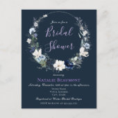 Vrijgezellenfeest van begrotingspluin Blue Botanic Uitnodiging Briefkaart (Voorkant)