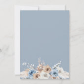 vrijgezellenfeest van beige pampas kaart (Achterkant)