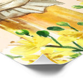 Vrijgezellenfeest van bijen, bruin tot bijengeel m perfect poster (Hoek)