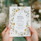 Vrijgezellenfeest van bijen en fijne wilde bloemen kaart