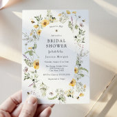 Vrijgezellenfeest van bijen en fijne wilde bloemen kaart