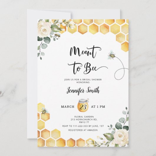 Vrijgezellenfeest van bijen kaart (Voorkant)