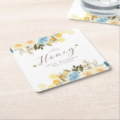 Vrijgezellenfeest van bijen kartonnen onderzetters (Schuin)