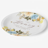 Vrijgezellenfeest van bijen papieren bordje (Gekanteld)