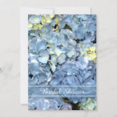 Vrijgezellenfeest van blauwe hydrangea kaart (Voorkant)