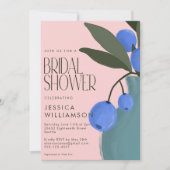 Vrijgezellenfeest van blauwe roze platte flacon kaart (Voorkant)