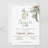 Vrijgezellenfeest van  bloemen voor wijnbereiding kaart (Voorkant)