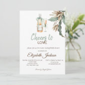 Vrijgezellenfeest van  bloemen voor wijnbereiding kaart (Staand voorkant)