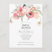 Vrijgezellenfeest van bloemetjes van gemiddelde bo uitnodiging briefkaart (Voorkant)