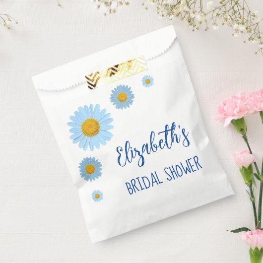 Vrijgezellenfeest van Blue Daisies Floral Bedankzakje (Gezegeld)