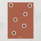 Vrijgezellenfeest van Boho Barro Menu (Achterkant)