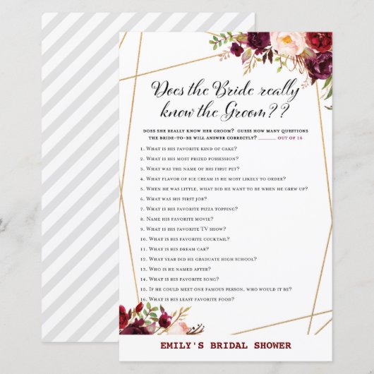 Vrijgezellenfeest van Bourgogne (Voorkant / Achterkant)